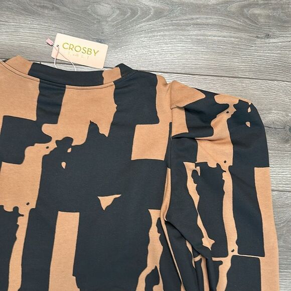 CROSBY By Mollie Burch Bixby Sweater Cotswold Black Brown Size‎ Medium - Picture 6 of 10